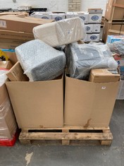 PALLET OF ASSORTED ITEMS TO INCLUDE PINK CLOCK (KERBSIDE PALLET DELIVERY)