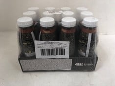 6 X ON OPTIMUM NUTRITION HIGH PROTEIN SHAKE CHOCOLATE 12 X 330ML - BBE 26/12/24 (COLLECTION ONLY)