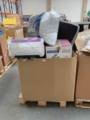 PALLET OF ASSORTED ITEMS TO INCLUDE SILENT NIGHT SO SNUG 2 PILLOWS (KERBSIDE PALLET DELIVERY)