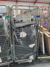 CAGE OF ASSORTED ITEMS TO INCLUDE SAKURA RUBBER BOOT MAT (CAGE NOT INCLUDED) (KERBSIDE PALLET DELIVERY)