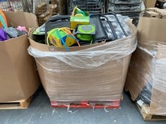 PALLET OF ASSORTED ITEMS TO INCLUDE BLACK FOLDING GARDEN CHAIR (KERBSIDE PALLET DELIVERY)