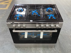 LOGIK RANGE COOKER IN STAINLESS STEEL MODEL: LFTG90X18 RRP:£479