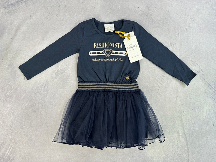 Le Chicbysd Girls Jersey & Tuldress - Size 2 Years