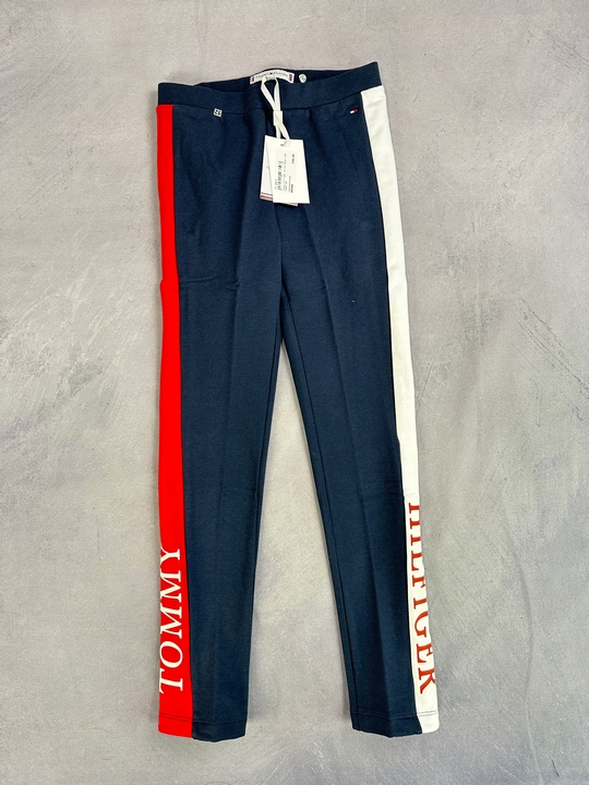 Tommy Hilfiger Girls Navy Logo Leggings - Size 10 Years