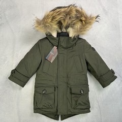 Baby A Boys Down Padded Parka Coat - Size 18 Months