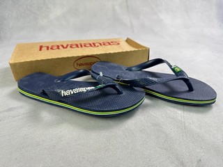 Havaianas Kids Brazil Logo Flip Flops - Size 3/4