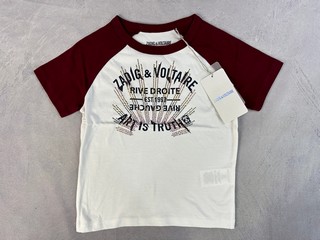 Zadig & Voltaire Girls T-Shirt - Size 6 Years