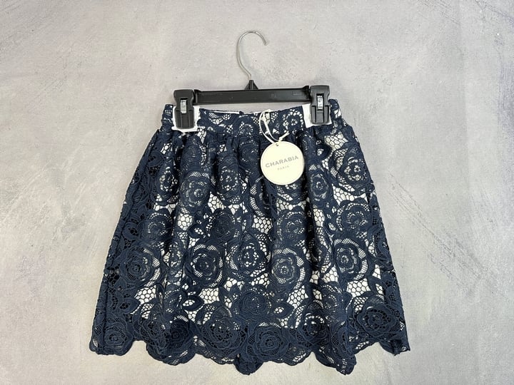 Charabia Girls Lace Flower Skirt - Size 8 Years