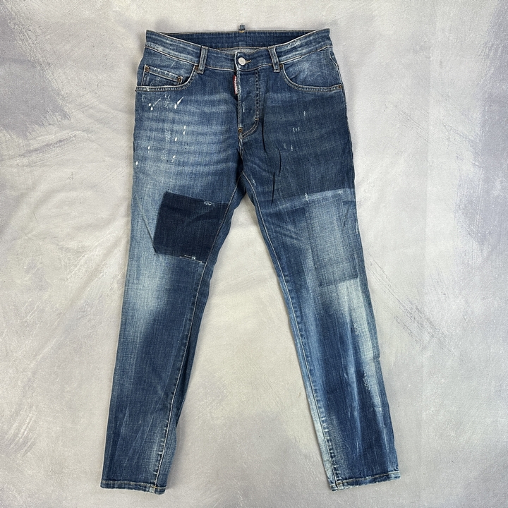 Dsquared Boys Jeans - Distressed Cotton Denim Skater Jeans - Size 16 Years