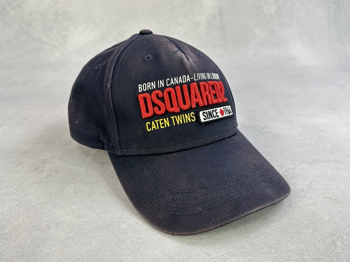 Dsquared Navy Cotton Cap - Size lll