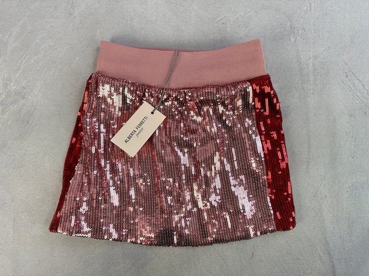 Alberta Ferretti Jun Girls Sequin Skirt - Size 4 Years