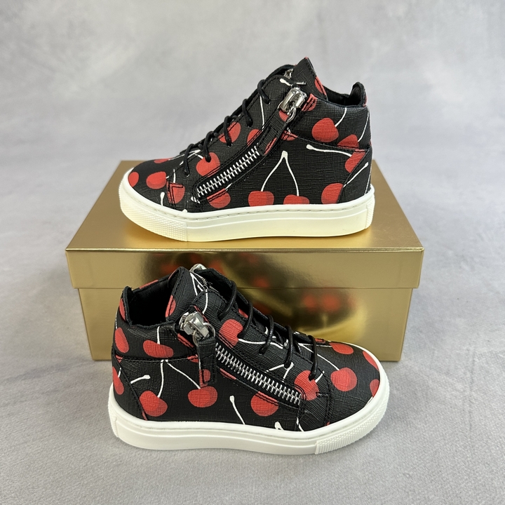 Giuseppe Junior Cherry High Top Trainers  - Size 22