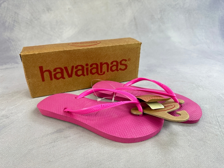 Havaianas Girls Hollywood Rose H. Slim Flip Flops - Size 4