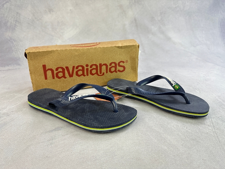 Havaianas Kids Brazil Logo Flip Flops - Size 4