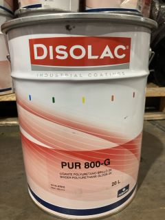 PALLET OF ASSORTED PAINT TO INCLUDE DISCOLAC INDUSTRIAL COATINGS PUR 800-G APPROX RRP £1400