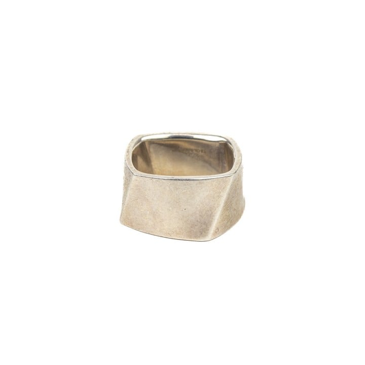 Tiffany & Co. Silver Square Band Ring, Size O, 15.5g (VAT Only Payable on Buyers Premium)