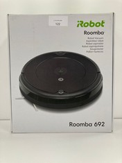 IROBOT ROOMBA 692 ROBOT HOOVER WITH WI-FI CONNECTION, THREE-STAGE CLEANING SYSTEM, PERSONALISED SUGGESTIONS, COMPATIBLE WITH YOUR VOICE ASSISTANT, BLACK - LOCATION 3A.