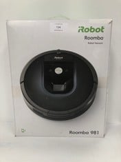 IROBOT ROOMBA 981, ROBOT HOOVER FOR PET HAIR WITH HIGH SUCTION POWER 1 AND ANTI-TANGLE RUBBER BRUSHES, WIFI CONNECTION, PROGRAMMABLE BY APP AND COMPATIBLE WITH ALEXA, BLUE COLOUR - LOCATION 15A.