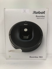 IROBOT ROOMBA 981, ROBOT HOOVER FOR PET HAIR WITH HIGH SUCTION POWER 1 AND ANTI-TANGLE RUBBER BRUSHES, WIFI CONNECTION, PROGRAMMABLE BY APP AND COMPATIBLE WITH ALEXA, BLUE COLOUR - LOCATION 15A.