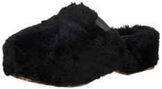 UGG FUZZ SUGAR CLOGS, WOMEN'S SLIPPERS, BLACK, 39 EU (129€ RRP) - LOCATION 5A.