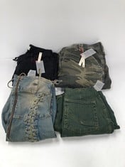 4 X PREMIUM DESIGNER CLOTHING ASSORTMENT INCLUDING DENIM JUMPSUIT SIZE XS (TOTAL  RRP 358€) - LOCATION 36A.