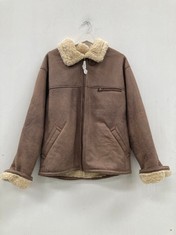 COAT BDG BROWN COLOUR SIZE S (TOTAL  RRP 115€) - LOCATION 25B.