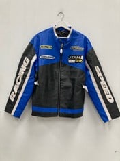 JACKET IETS FRANS SIZE L COLOUR BLACK/BLUE AND BLAMCO (TOTAL  RRP 115€) - LOCATION 33B.