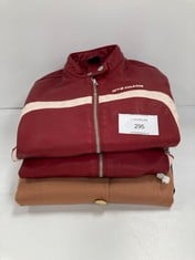 3 X TOP QUALITY DESIGNER JACKETS VARIOUS BRANDS,SIZES INCLUDING RED JACKET IETS FRANS SIZE S - LOCATION 45B.