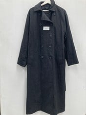 LONG COAT BRAND LIGHT BEFORE DARK BLACK COLOUR SIZE S (TOTAL  RRP 125€) - LOCATION 49B.