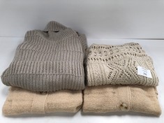 4 X PREMIUM DESIGN JUMPERS VARIOUS SIZES (TOTAL  RRP. 238€) - LOCATION 46B.