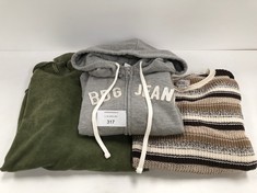 3 X BDG PREMIUM DESIGN SWEATSHIRTS VARIOUS SIZES (TOTAL  RRP. €118) - LOCATION 46B.