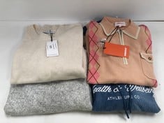 4 X PREMIUM DESIGN JUMPERS INCLUDING CHECKS SIZE M (TOTAL  RRP 259€) - LOCATION 38B.