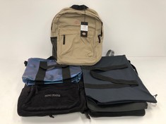 5 X BACKPACKS AND BAGS VARIOUS BRANDS INCLUDING DICKIES BACKPACK (BLACK BACKPACK HAS ONE POCKET UNZIPPED) TOTAL  RRP. 284€ - LOCATION 6B.