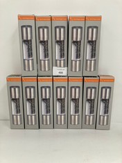 12 X MANUAL SALT AND PEPPER GRINDER GREY - LOCATION 48B.