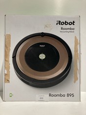 IROBOT ROOMBA 895 - OPTIMAL ROBOT HOOVER FOR PETS, 5X SUCTION, ANTI-TANGLE RUBBER BRUSHES, DIRT DETECT SENSORS, HARD FLOORS AND CARPETS, WIFI AND APP PROGRAMMABLE - LOCATION 32B.