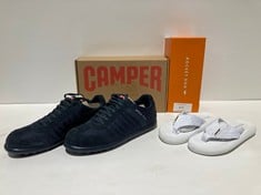 2 X SHOES VARIOUS BRANDS AND SIZES INCLUDING BLUE CAMPER TRAINERS SIZE 46 - LOCATION 28B.