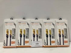 5 X USB A TO LIGHTNING/TYPE-C S TO LIGHYNING/TYPE-C FLAT CABLES