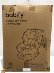 BABIFY BABY CAR SEAT 360 DEGREES BLACK MODEL SK4UFT69PC 51X46X62 CM - LOCATION 9C.