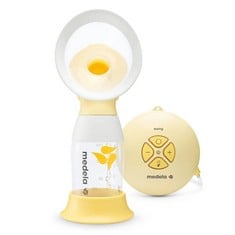 MEDELA SINGLE ELECTRIC BREAST PUMP SWING FLEX, COMPACT DESIGN, WITH PERSONALFIT FLEX FUNNELS AND MEDELA'S 2-STAGE PUMPING TECHNOLOGY - LOCATION 29C.