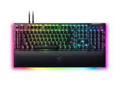 RAZER BLACKWIDOW V4 PRO (VIERDE SWITCH) - MECHANICAL GAMING KEYBOARD (MECHANICAL CLICK SWITCHES, COMMAND DIAL AND 8 DEDICATED MACRO KEYS, MULTIFUNCTION ROLLER) US DESIGN, BLACK - LOCATION 37C.