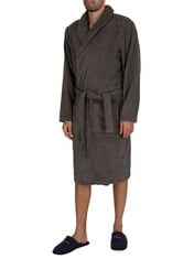 TOMMY HILFIGER BATHROBE, COLOUR GREY (MAGNET), SIZE M - LOCATION 50C.