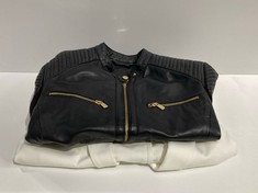 2 X JACKETS VARIOUS BRANDS AND SIZES INCLUDING BLACK JACKET SIZE 48 PINKO BRAND - LOCATION 46C.