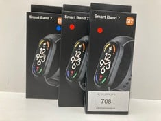 3 X SMARTBAND M7 WITH UP TO 30 TRAINING MODES, WATERPROOF UP TO 50 M, RELIABLE SLEEP INFORMATION, MAGNETIC CHARGING, CLEAR AND SHARP 0.9" FULL AMOLED DISPLAY