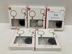 5 X OBJECT FINDER KEY RINGS OF YOURS