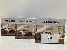 3 X MINI DOORBELLS