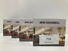 4 X MINI DOORBELLS