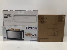 3 X KITCHEN ITEMS VARIOUS MODELS INCLUDING TOASTER SEVERIN-LOCATION 7C.