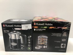 2 X VARIOUS ITEMS RUSSELL HOBBS VARIOUS MODELS INCLUDING STEAMER-LOCATION 7C.