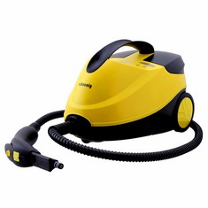 H.KOENIG STEAM CLEANER 4 BARS NV6200, AUTONOMY 45 MIN, READY IN 8 MIN, 1,5L, POWERFUL 2000W, COMPACT, MULTIFUNCTION HOME AND OFFICE, FLOOR, FURNITURE, CAR + 10 ACCESSORIES INCLUDED-LOCATION 15C.