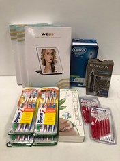 12 X ASSORTED BEAUTY ITEMS INCLUDING ORAL B VITALITY 100 ELECTRIC TOOTHBRUSH - LOCATION 47C.